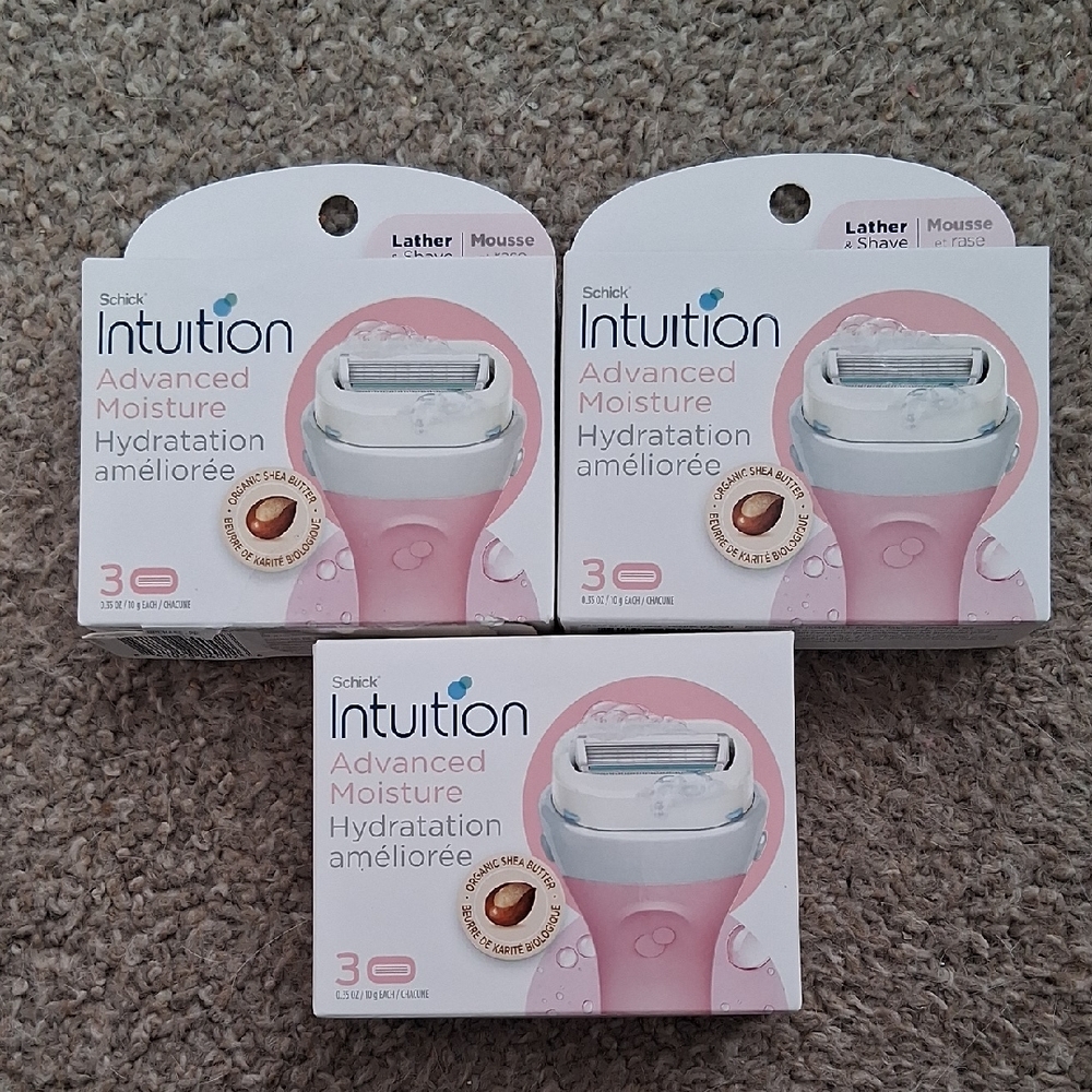 Schick Intuition Advanced Moisture Razor - Pink 3 Pack